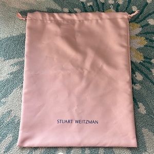 10.5x14.5” Stuart Weitzman Pink Dust Bag